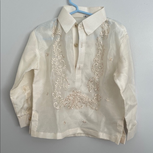 Indian Kids Button Down Kurta Shirt size boys 6 - Picture 1 of 5
